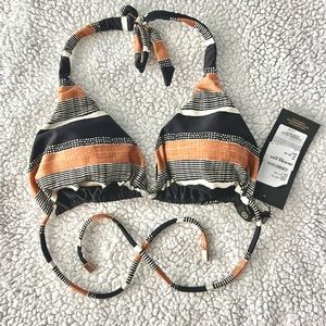 NWT Vix - striped bikini top